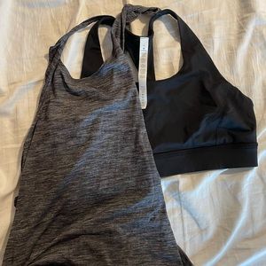 lululemon athletic tank and bra